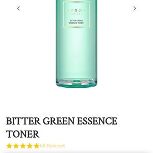 Bitter green essence toner.